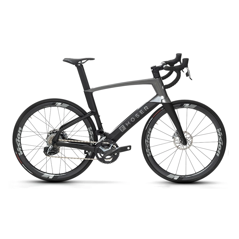 FANTIC E-Bike FMOSER E-ROAD Force Carbon L silver black (2 Bikes in 1)