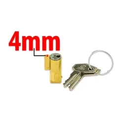 Schloss für Gabel Piaggio Ciao komplett (4mm)