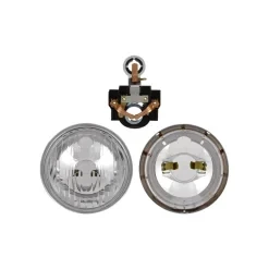 Scheinwerfereinsatz mit Chromring und Lampenhalter 110mm Vespa GL 59-60