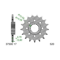 Ritzel Aprilia 520/17Z