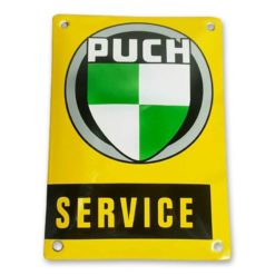 Emailleschild Puch Service 10x14cm