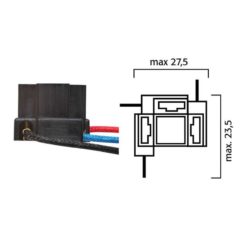 Fassung/Sockel H4 für Glühlampe