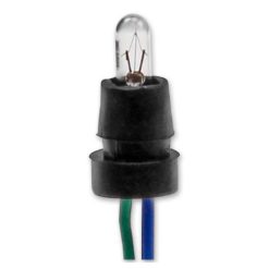 Fassung/Sockel mit Glühlampe T5 12V 1.2W und Kabel