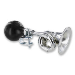 Horn / Hupe, Ballhupe gedreht (Trompete) Einklang verchromt