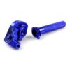Gasgriff TNT universal Alu, CNC gefräst, blau eloxiert