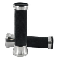 Paar Griffe str8 CNC schwarz/aluminium (22-24mm)