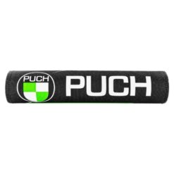 Lenkerpolster Puch mit Logo und Aufschrift schwarz-grün-weiss