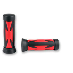 Paar Griffe TNT Custom schwarz-rot 22/24mm