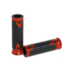 Paar Griffe Puig Radikal, Gummi/Alu rot L:123mm