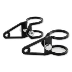 Lampenhalter EBR D=28mm CUSTOM links/rechts kurz schwarz