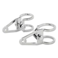 Lampenhalter EBR D=28mm CUSTOM links/rechts kurz chrom