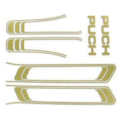 Aufklebersatz Rahmen Puch Maxi gold