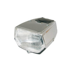 Scheinwerfer/Lampe eckig Puch/Sachs chrom/schwarz