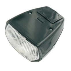 Scheinwerfer/Lampe eckig schwarz ohne Schalter Puch/Sachs