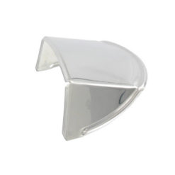 Lampenspoiler chrom für eckigen Scheinwerfer