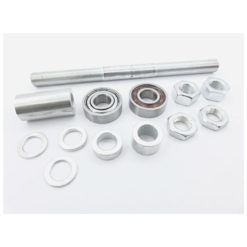 Vorderachse Ø 12mm komplett Puch mit Kugellager Ø29 (Leleu)