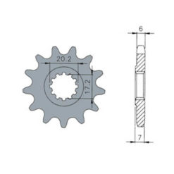 Ritzel Minarelli AM6 10 Zähne (420)
