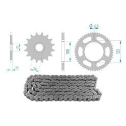 Kettenkit Peugeot XR6/Derbi DRD Limited >2007 13x52 420