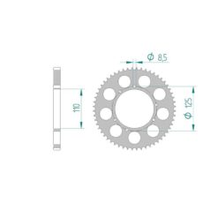 Zahnkranz Alu 428 / 56 Zähne