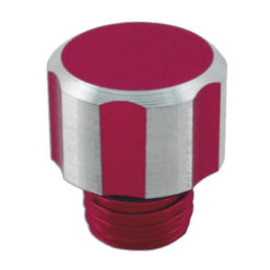 Deckel 2-Taktoel Derbi Senda rot eloxiert NETTOPREIS