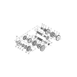 Zahnrad 4. Gang Getriebe Ausgangswelle Minarelli AM6 (Nr. 13)