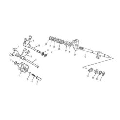 Achse Schaltgabel Getriebe Eingangswelle Minarelli AM6 (Nr. 10)