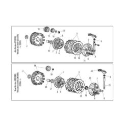 Kupplungsdeckel Aluminium Derbi D50B0 2006 -> (Nr. 26)