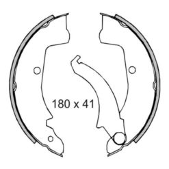 Bremsbacken Piaggio APE MP P501-P601/CAR P2-P3 3 Paar