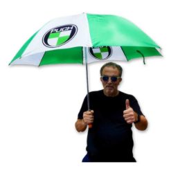 Regenschirm Puch grün/weiss, Durchmesser 130cm