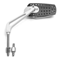 Rückspiegel links/rechts Mad Max Alu weiss (M8)