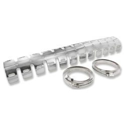 Protektor Auspuffkrümmer 2-t Alu, Titan eloxiert 520x87mm