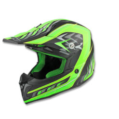 Helm Cross NOEND black-green matt (Grösse XL)