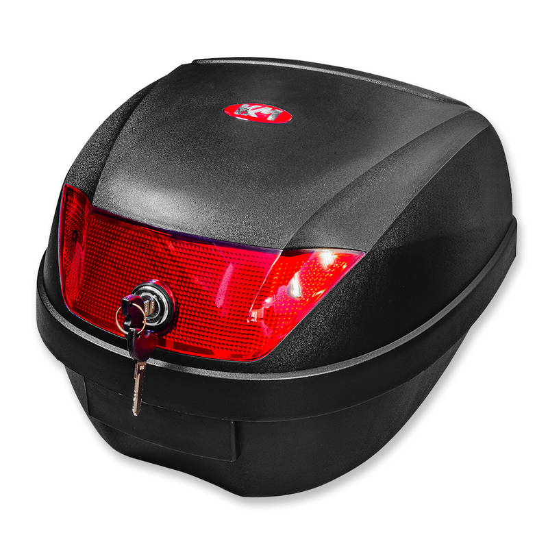 Top Case KXM WR 28 Liter schwarz/rot inkl. Halterung