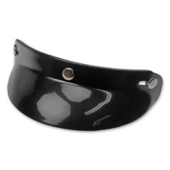Visier zu Jet Helm Retro LE MANS schwarz, Druckknopf Befestigung