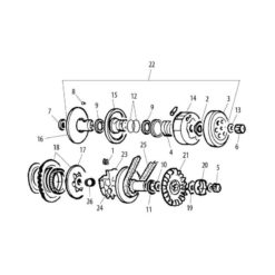 Simmerring 17x28x7mm Getriebe Eingang Minarelli horiz. (Nr. 7)
