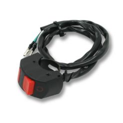 Lenkerschalter Domino DRC Run Ein/Aus universal schwarz/rot