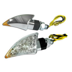 Blinkerset TNT Bend LED chrom/weiss CE NETTOPREIS