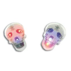 Paar Totenköpfe LED farbig blinkend (12V) NETTOPREIS