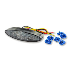 Rück-, Bremslicht mit Kennzeichenbel. LED 108x30x33mm oval E-Hom