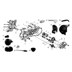 Oelmessstab (Verschluss) Piaggio Motor 50cc H2O (Nr. 25)