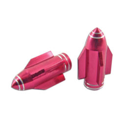 Ventildeckel TNT Rocket rot eloxiert (2 Stück)