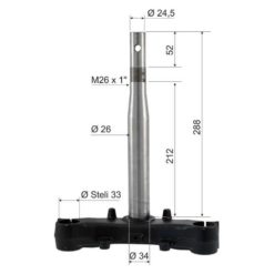 Gabelkopf RMS zu Honda SH 125 2013-2016