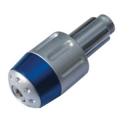 Lenkerendzapfen Guard Alu silber-blau (Paar)
