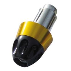 Lenkerendzapfen Rage Alu schwarz-gold (2 Stück)