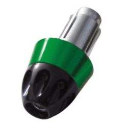 Lenkerendzapfen Rage Alu schwarz-grün (2 Stück)