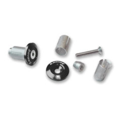 Lenkerendzapfen MX Alu schwarz 13-17mm (2 Stück)