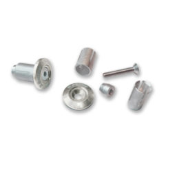 Lenkerendzapfen MX Alu silber 13-17mm (2 Stück)