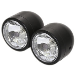 Doppelfernscheinwerfer SHIN YO schwarz E-Hom
