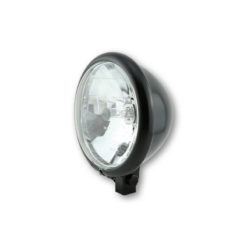 Scheinwerfer SHIN YO BATES STYLE klar 155mm, schwarz matt E-Hom