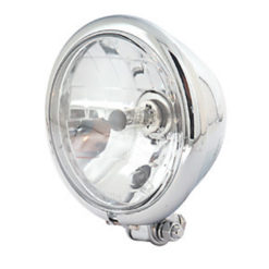 Scheinwerfer SHIN YO BATES STYLE klar 155mm, chrom E-Hom